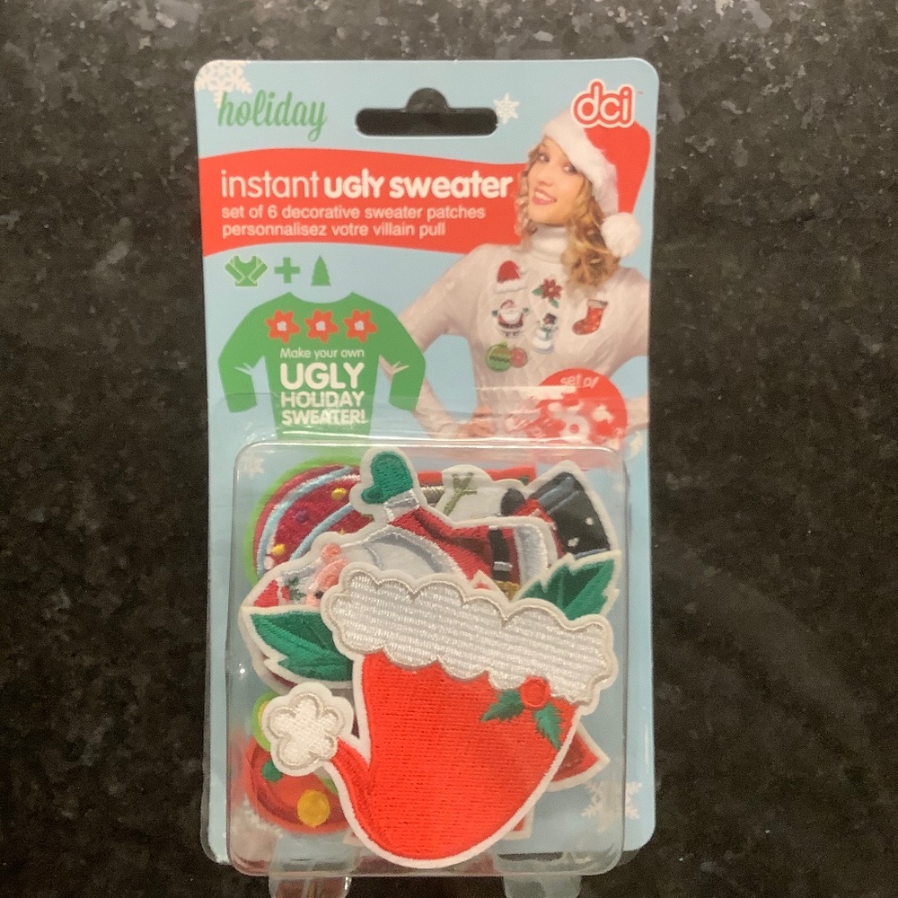 Instant Ugly Sweater Patches with Pin Backs
